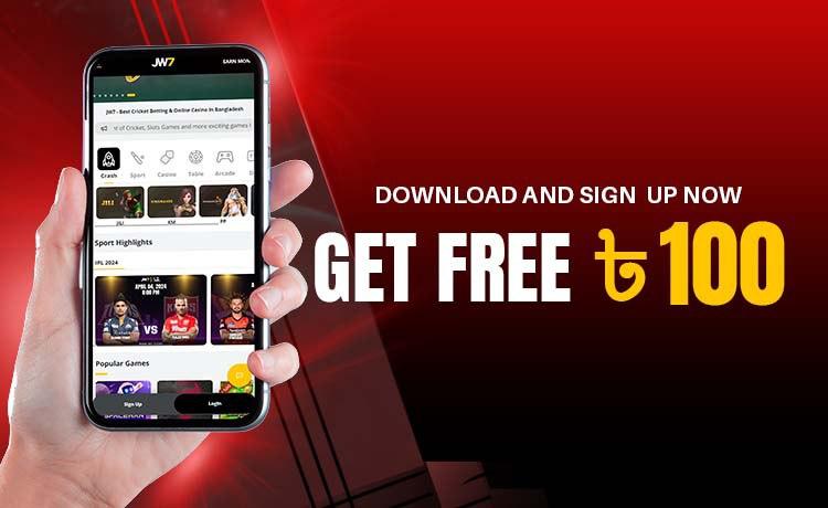 Download and Sign up now, and get free Tk.100
