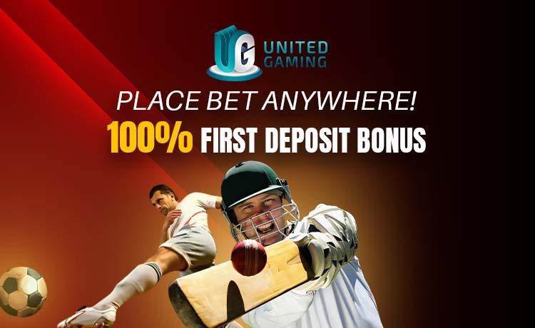 100% First Deposit Bonus on UG Sports